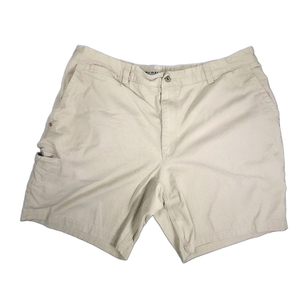 Duluth Trading Flex Ballroom Khakis Shorts Mens 40 Beige Stretch Utility Work 9"